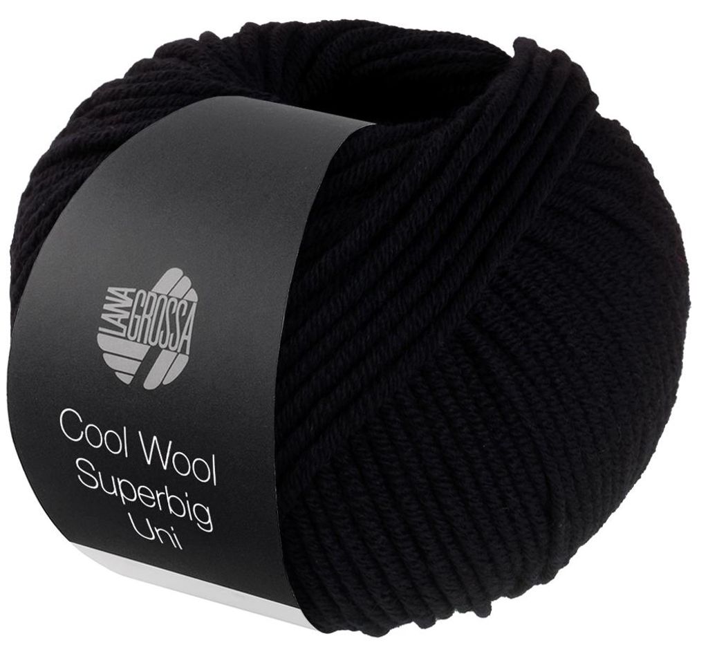 Lana Grossa - Cool Wool Superbig 0043 schwarz Produktbild 