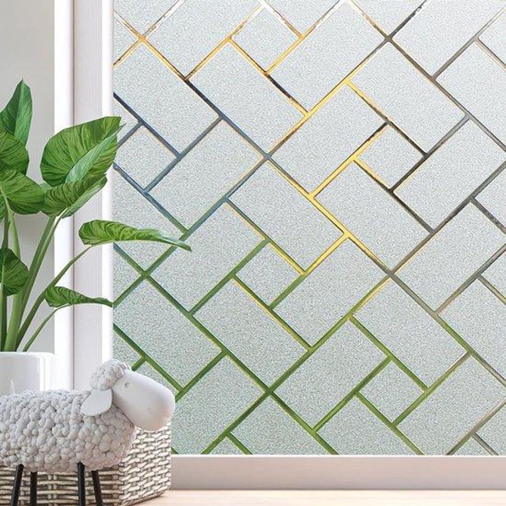 Privatschutz-Verglasung ohne Kleber Frosted Glasfolie für Badezimmer, Schlafzimmer und Konferenzräume 45 x 100CM