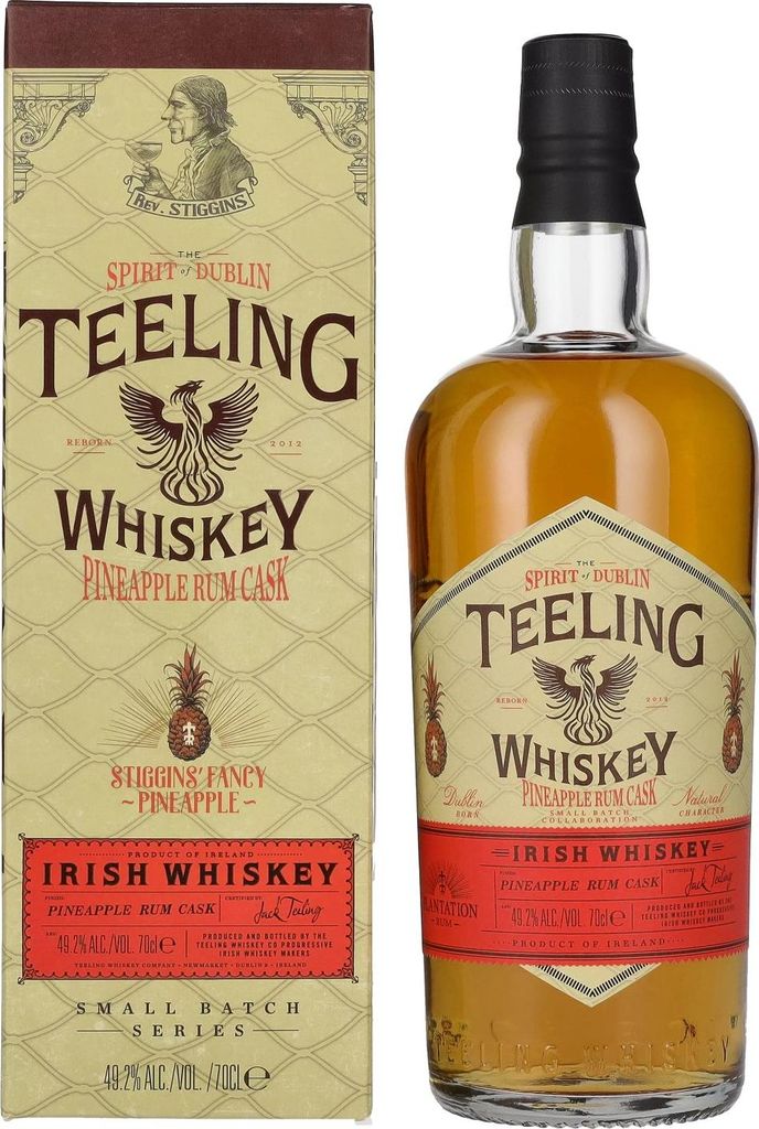 Teeling Whiskey PINEAPPLE Rum Cask Irish Whiskey 49,2% Vol. Image du produit 