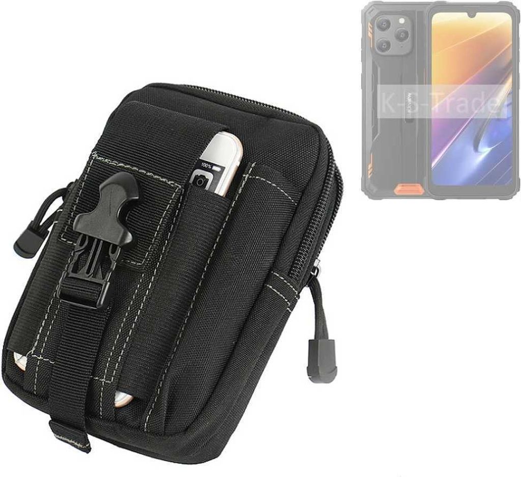 K-S-Trade Gürtel Tasche kompatibel mit Blackview BV5300 Plus Gürteltasche Holster Schutz Hülle Handy Hülle Smartphone outdoor Handy-Hülle schwarz