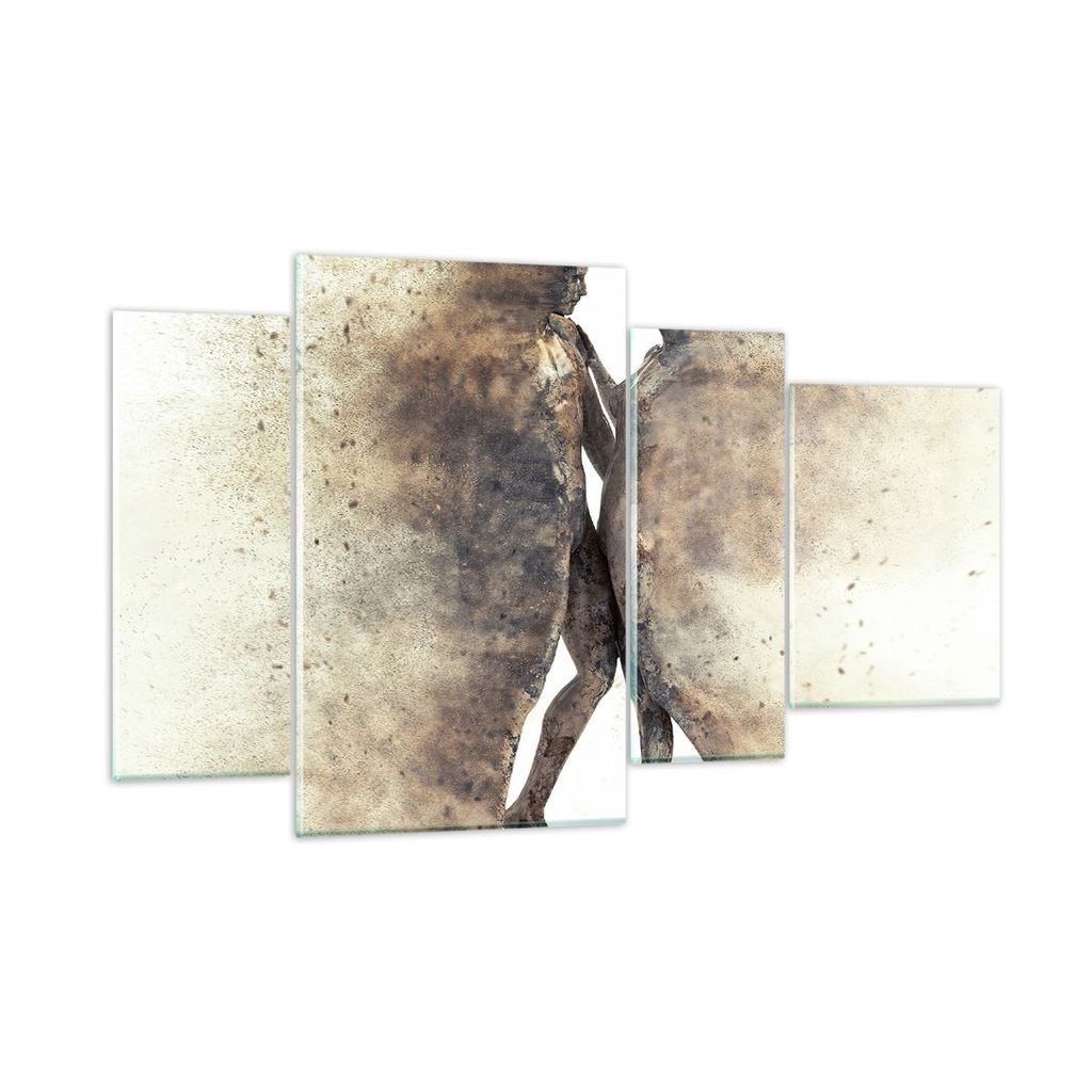 Bilder auf glas - Staub eine Frau ein Mann der Liebe - 120x70cm - Glasbilder - Wandbilder - Kunstdruck - Wanddekoration aus Glas - Glas Bilder - Wa...