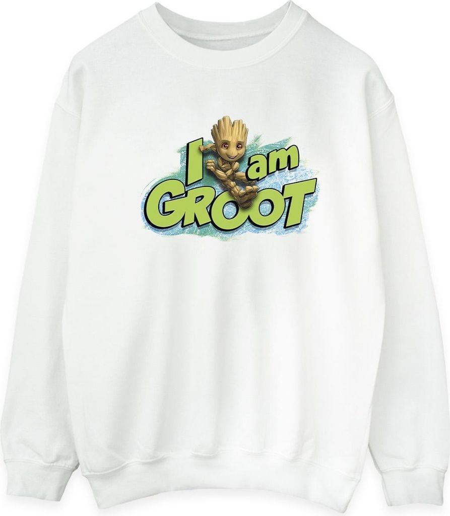 Marvel - "Guardians Of The Galaxy I Am Groot" Sweatshirt für Herren BI25958 (3XL) (Weiß)