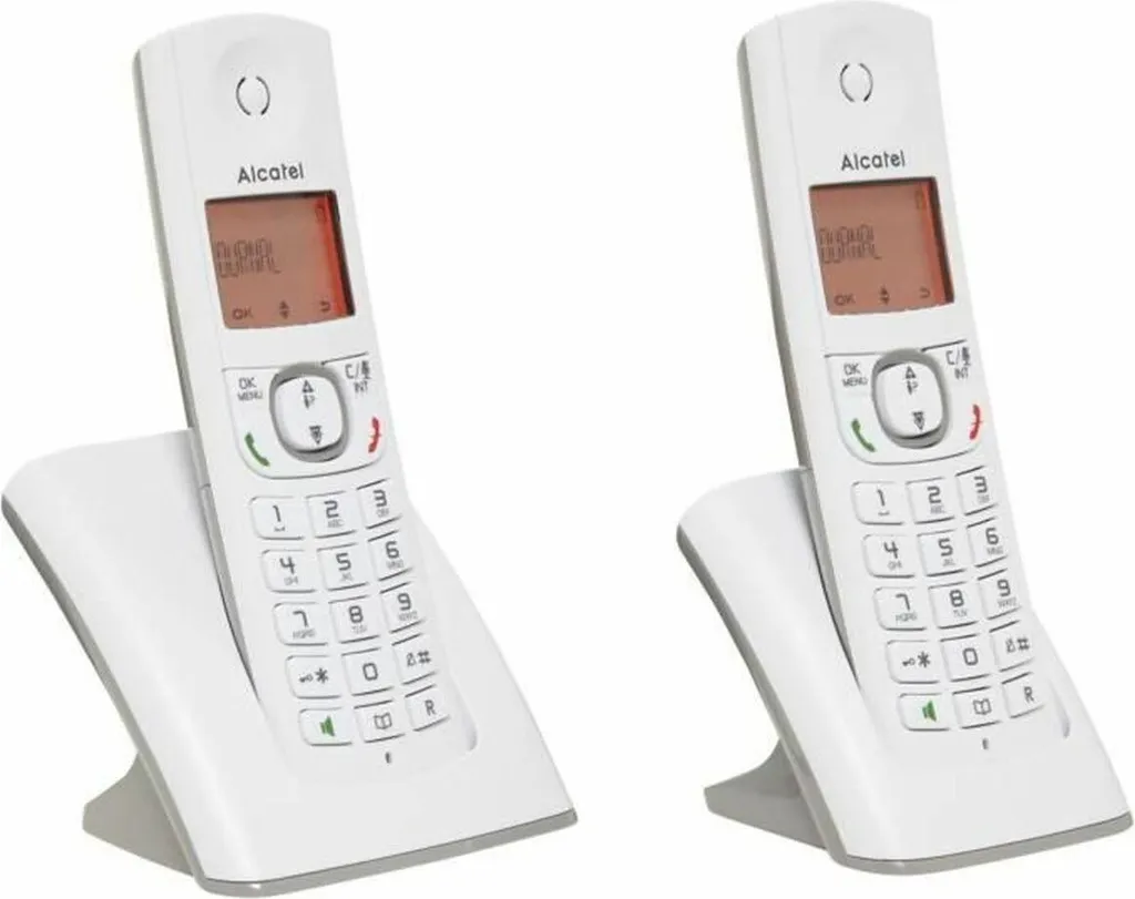 Alcatel F530 Cordless Facile e Chiaro | Bianco/Grigio per la Tua Casa - 2