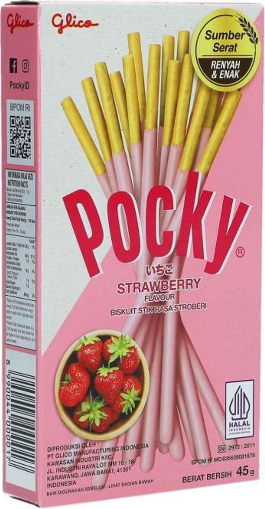 Pocky Strawberry Sticks 45g Produktbild 