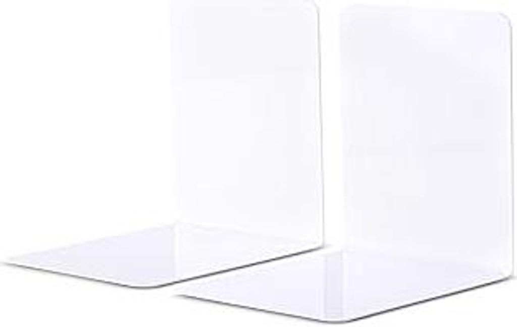 MAUL Buchstütze aus Metall (2er Pack) 14x12x14cm | Bücherhalter, Organizer für Kinder, Bücher, Büro, Regal | Bücherstütze möbelschonend aus...