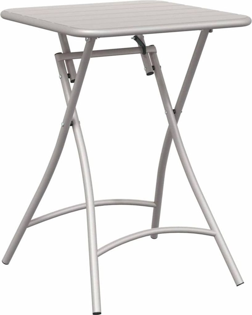 vidaXL Bistrotisch Beige 55 x 55 x 72,5 cm Pulverbeschichteter Stahl