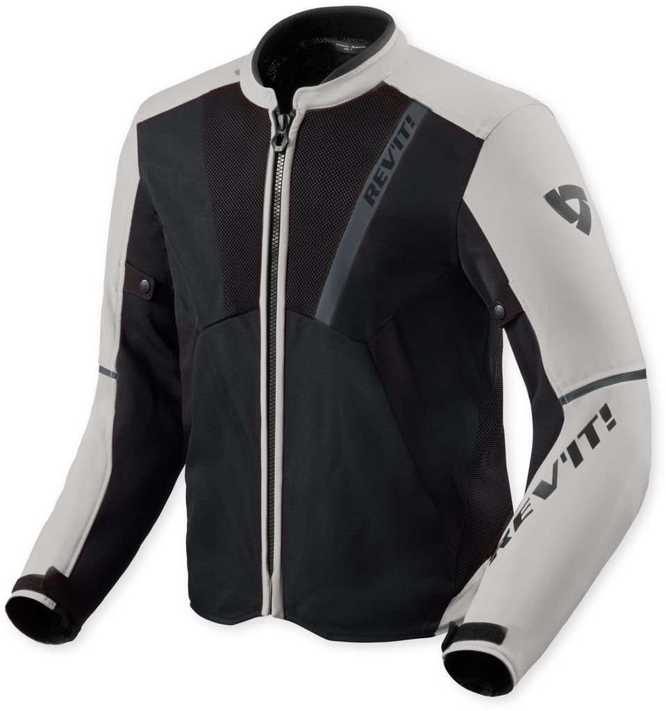 Revit GT-R 4 Air Motorrad Textiljacke, silber/schwarz, S