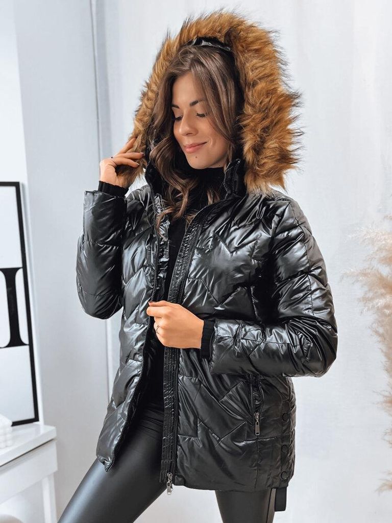 Dstreet Winterjacke für Frauen Lane schwarz S