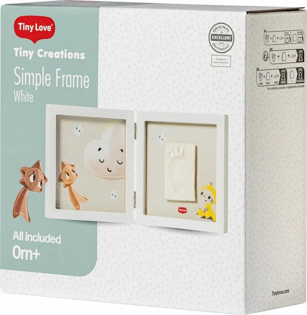 Cadre photo et impression double blanc - Kit souvenir 10x15 cm épuré