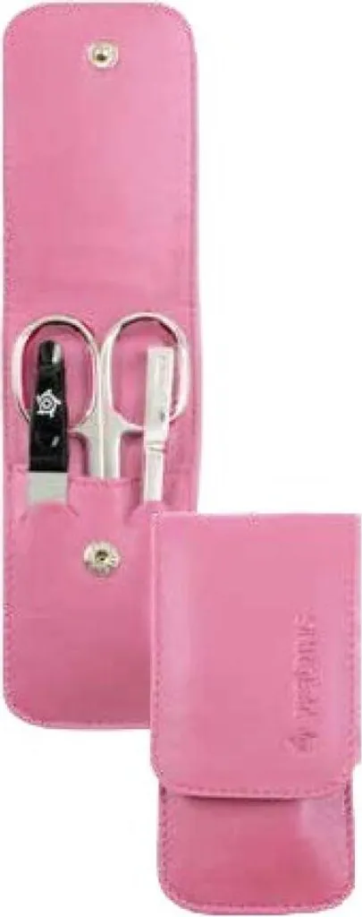 Kit Manucure Portable pour Femme Pfeilring Solingen 3 Pièces Rose