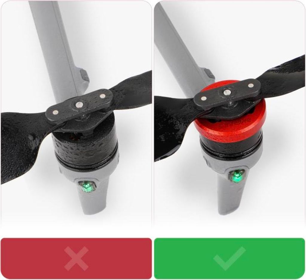 Motorschutzabdeckungen für DJI AIR 3S / AIR 3 / MAVIC 3 PRO / CLASSIC Drohne - ROT