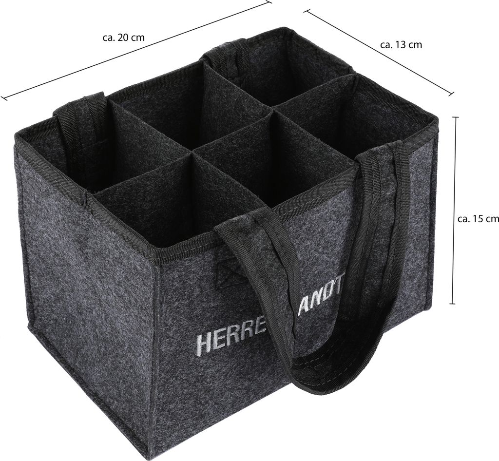 Nordstern Herrenhandtasche Flaschentasche aus Filz mit 6 Produktbild 4