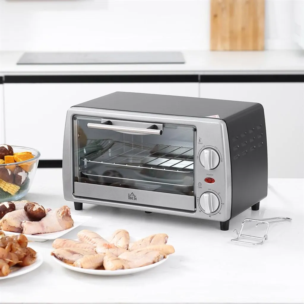 Mini four électrique en acier inoxydable de 10L et 750W - Modèle Compact