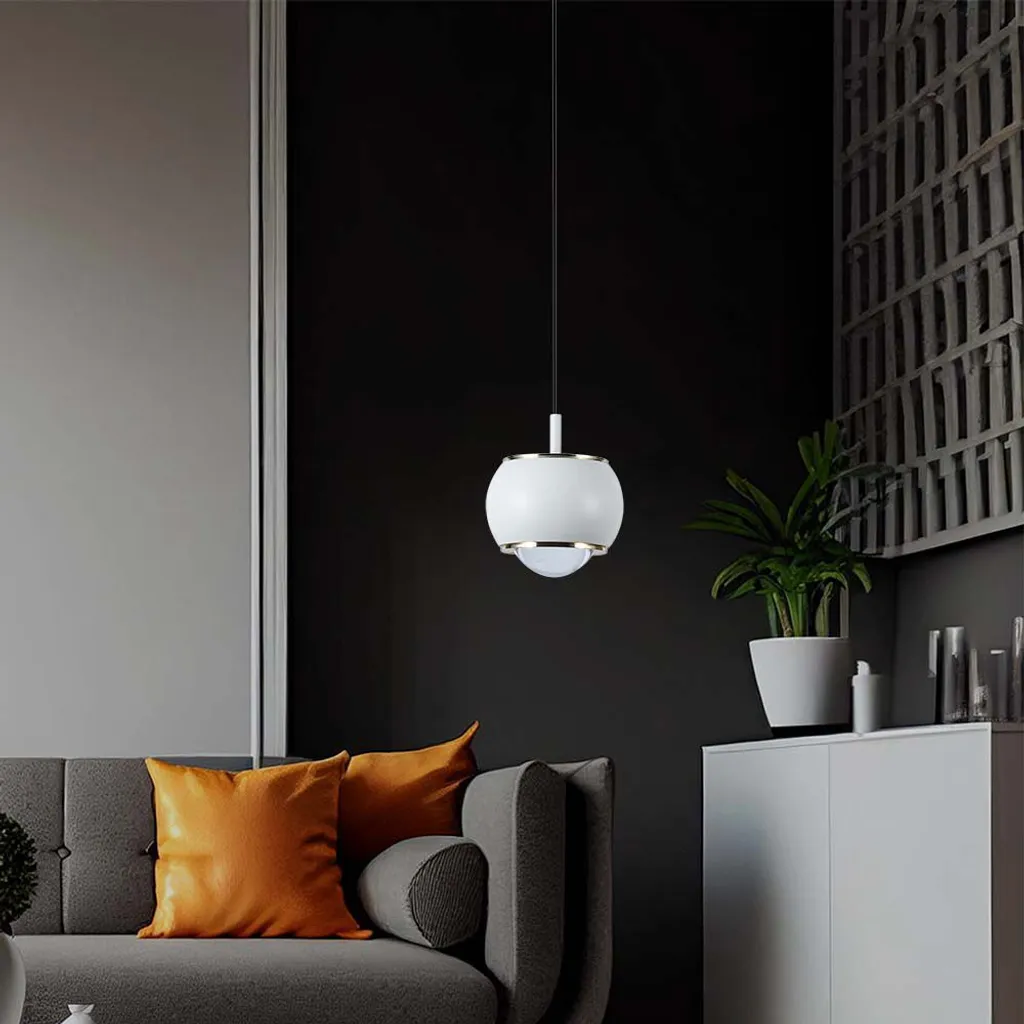 Éclairage LED suspendu pour table à manger 3000K blanc style moderne - 5
