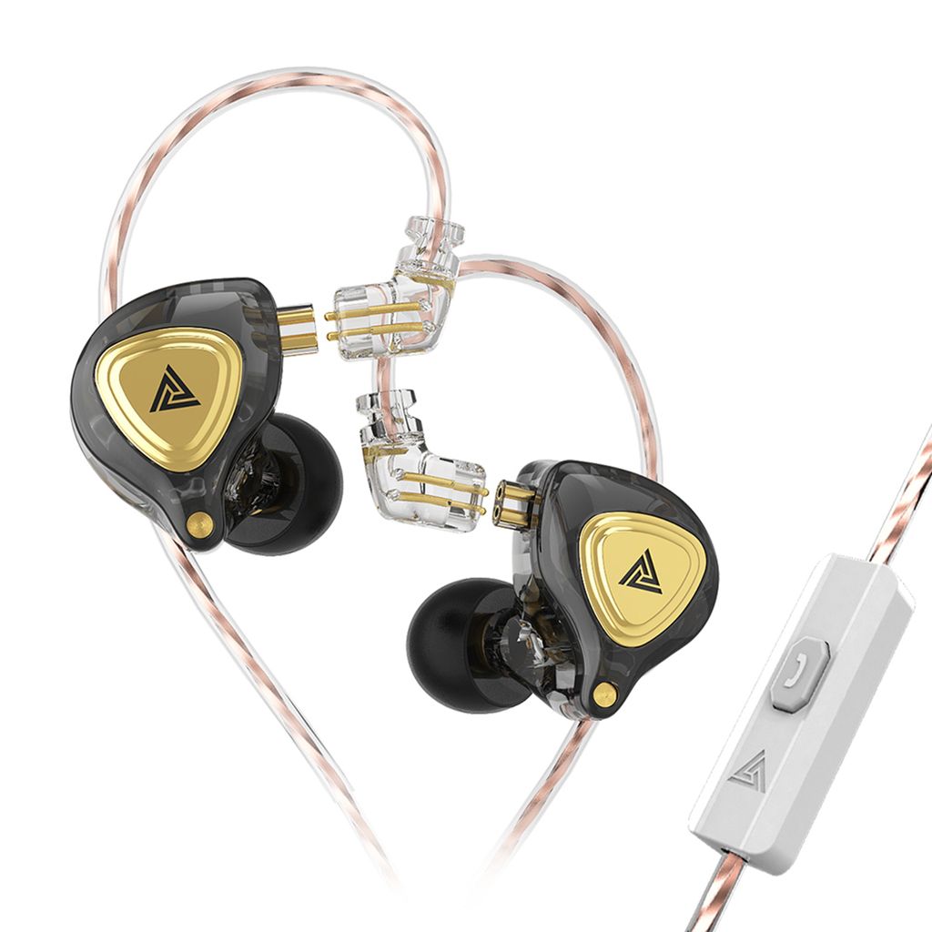 QKZ ZX3 Dynamic Drive Kopfhoerer HIFI Bass Earbud Sport Noise Cancelling Headset 3,5 mm kabelgebundener Kopfhoerer Around-Ear-Kopfhoerer Lautstaerk...
