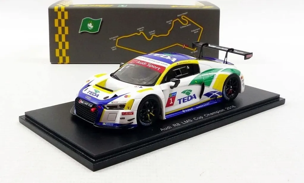 Voiture Miniature Audi R8 LMS Cup 2016 Spark - Réplique 1:43 Circuit