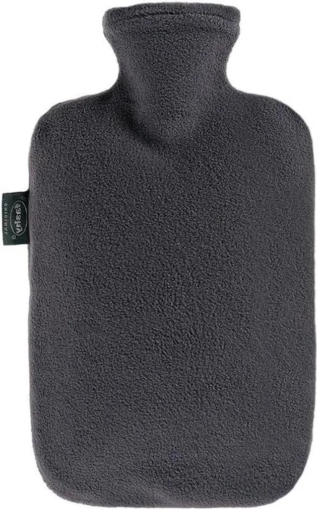 Bouillotte à eau 2 litres en caoutchouc avec sa protection moelleuse