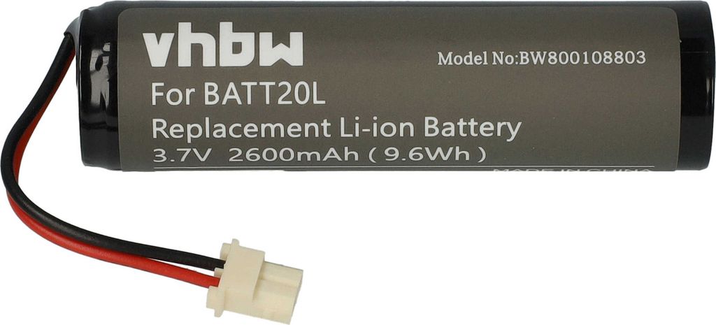 vhbw Akku kompatibel mit Midland ER200, ER300 digital Radio (2600 mAh, 3,7 V, Li-Ion)