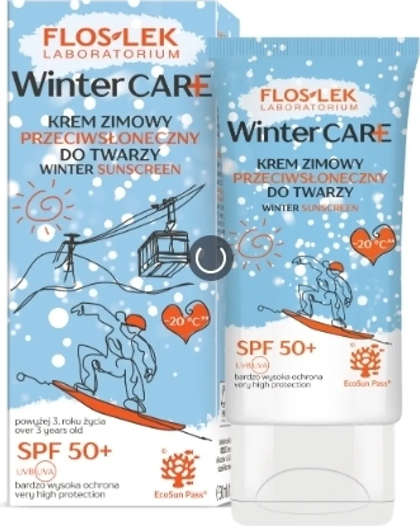 Crème Visage SPF 50+ Flos-Lek Winter Care Protection Totale Froid 30ml