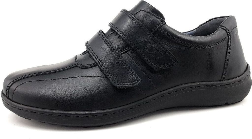 Waldläufer Herwig Herrenschuhe Slipper Klettschuh Schwarz Produktbild 