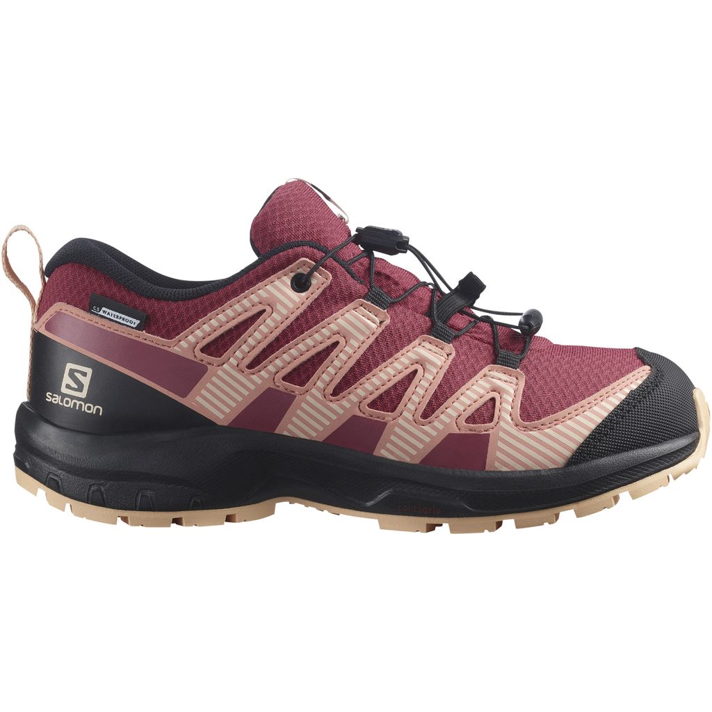 SALOMON SHOES XA PRO V8 CSWP J Earth/Black/ Earth Red/Black/Almond Cre 34