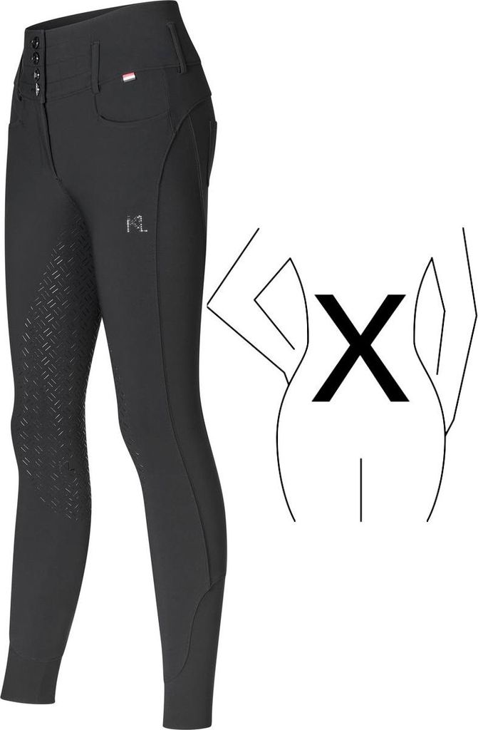 Kingsland KLKhloe High Waist Vollgrip Reithose Damen