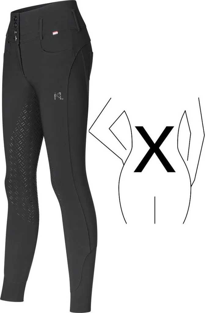Kingsland KLKhloe Culotte d'Équitation Taille Haute Vollgrip X-Shape