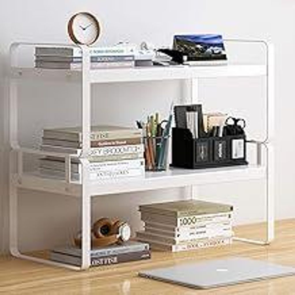 Holzschreibtischregal – Schreibtischzubehör, niedliche Kommode, Organisation, Aufbewahrung und Kabinendekoration, ästhetisches Bücherregal fü...