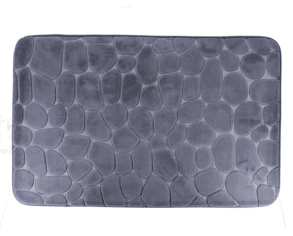Tendance Badematte dunkelgrau 50 cm x 80 cm x 0,8 cm Badezimmer Dekoration