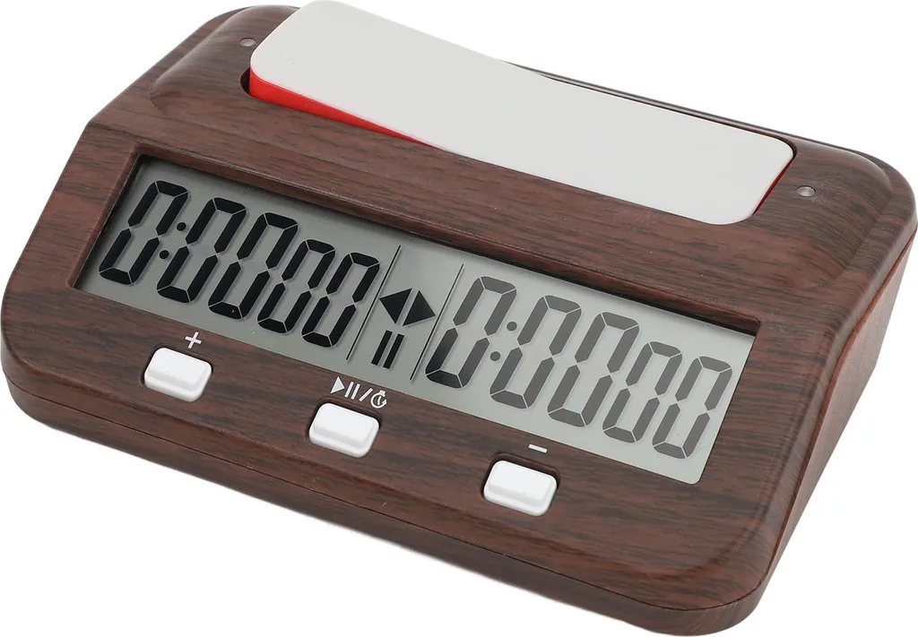 Pendule d'échecs électronique de compétition professionnelle en bois - 3