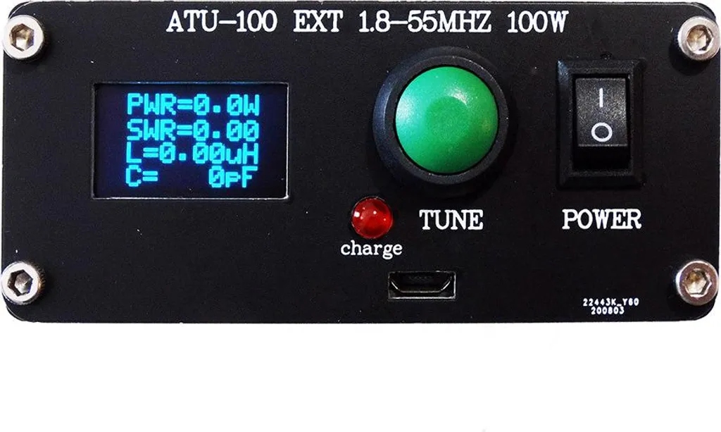 ATU-100 N7DDC Tuner d'Antenne Automatique 100W HF 1.8-55MHz Robuste