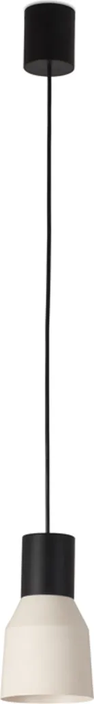 Suspension beige Ø120 KOMBO mono-lampe style épuré et lumière douce
