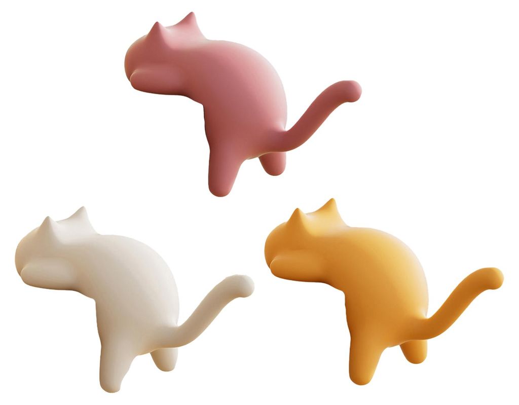 Niedliche Katzen-Tischkantenhaken, bohrfrei, mit Kätzchenmotiv, Schreibtisch-Organizer-Haken für Schlüssel, Taschen und Kopfhörer