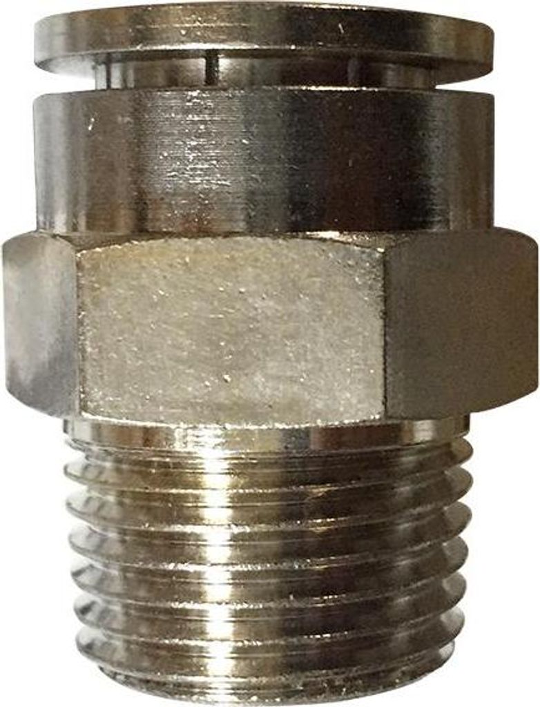 Pneumatica connettore maschio diritto (MPC) Ø 12 mm con filettatura BSPT R3/8"