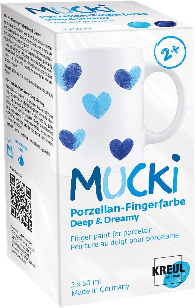 KREUL 26324 - MUCKi Porseleinverf Set "Diep & Dromerig", 2x Productafbeelding 