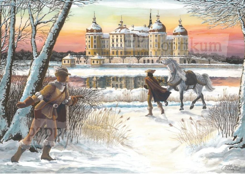 1021 - Aschenputtel - Moritzburg (Klappkarte)