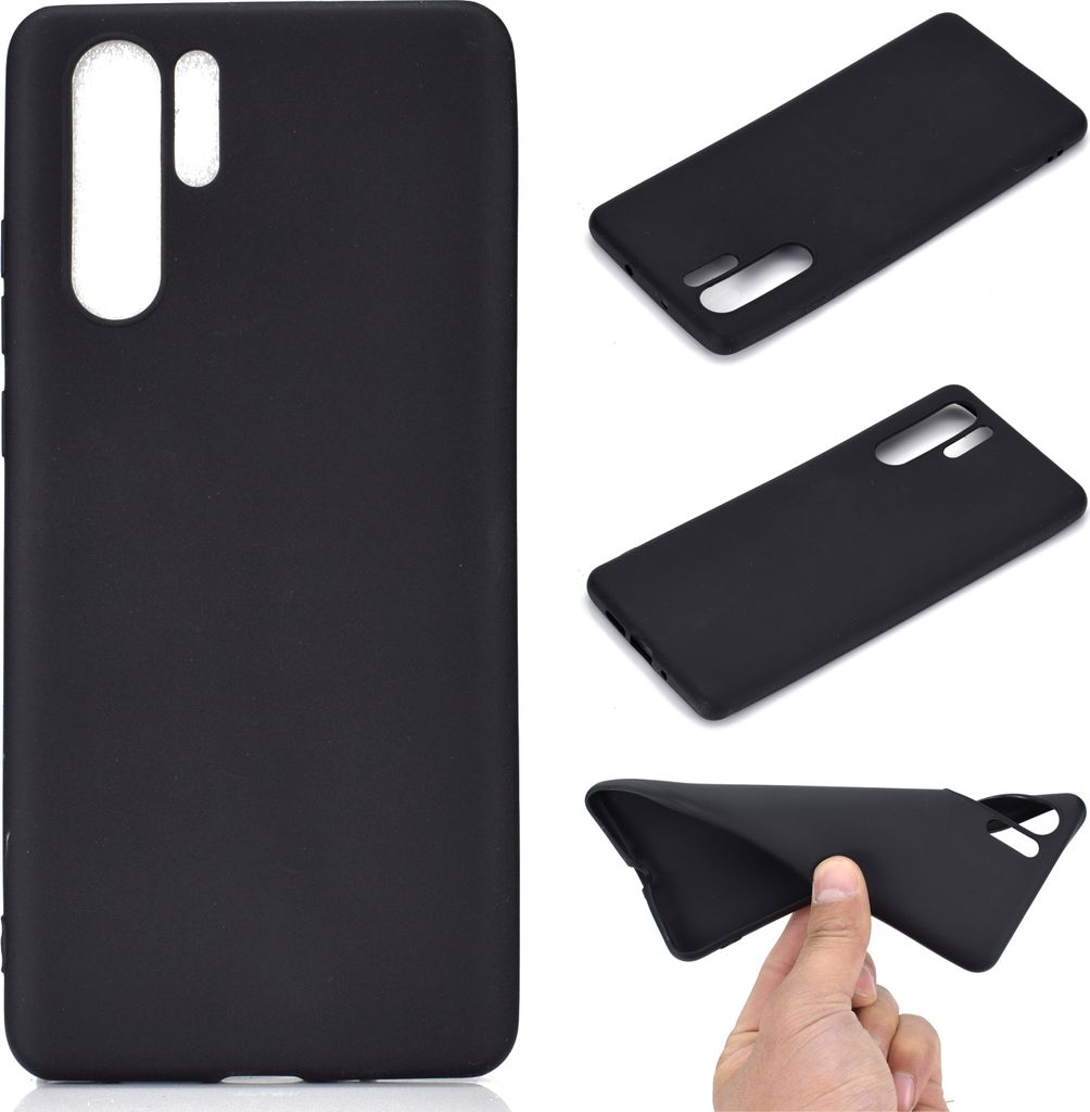 HUAWEI P30 pro Lovely Candy Color Matte TPU Anti-Scratch rutschfeste Schutzhülle Zurück Fall schwarz