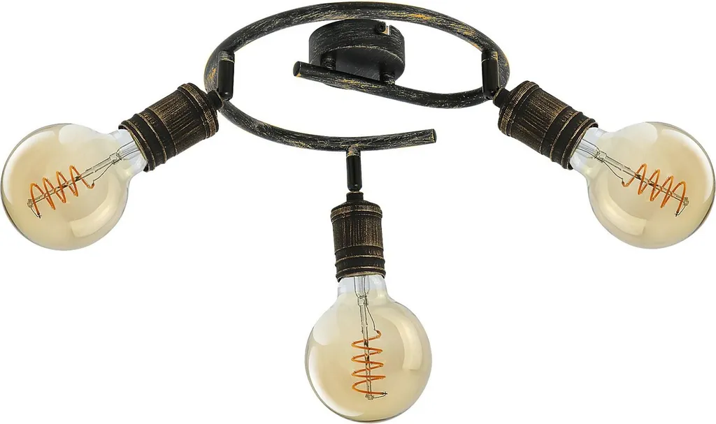 Plafonnier salon or antique Fidel Rabalux 3216 pour éclairage design