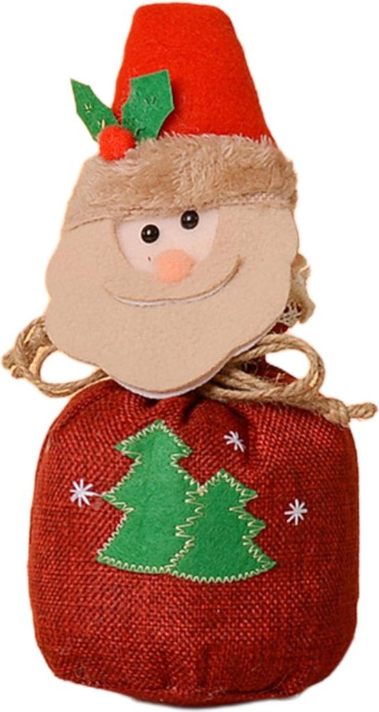 Weihnachts-Süßigkeitentüte, wiederverwendbare Weihnachts-Leckerli-Tüte für Leckereien, Obst, Weihnachtsgeschenk-Aufbewahrungstaschen für Gebu...