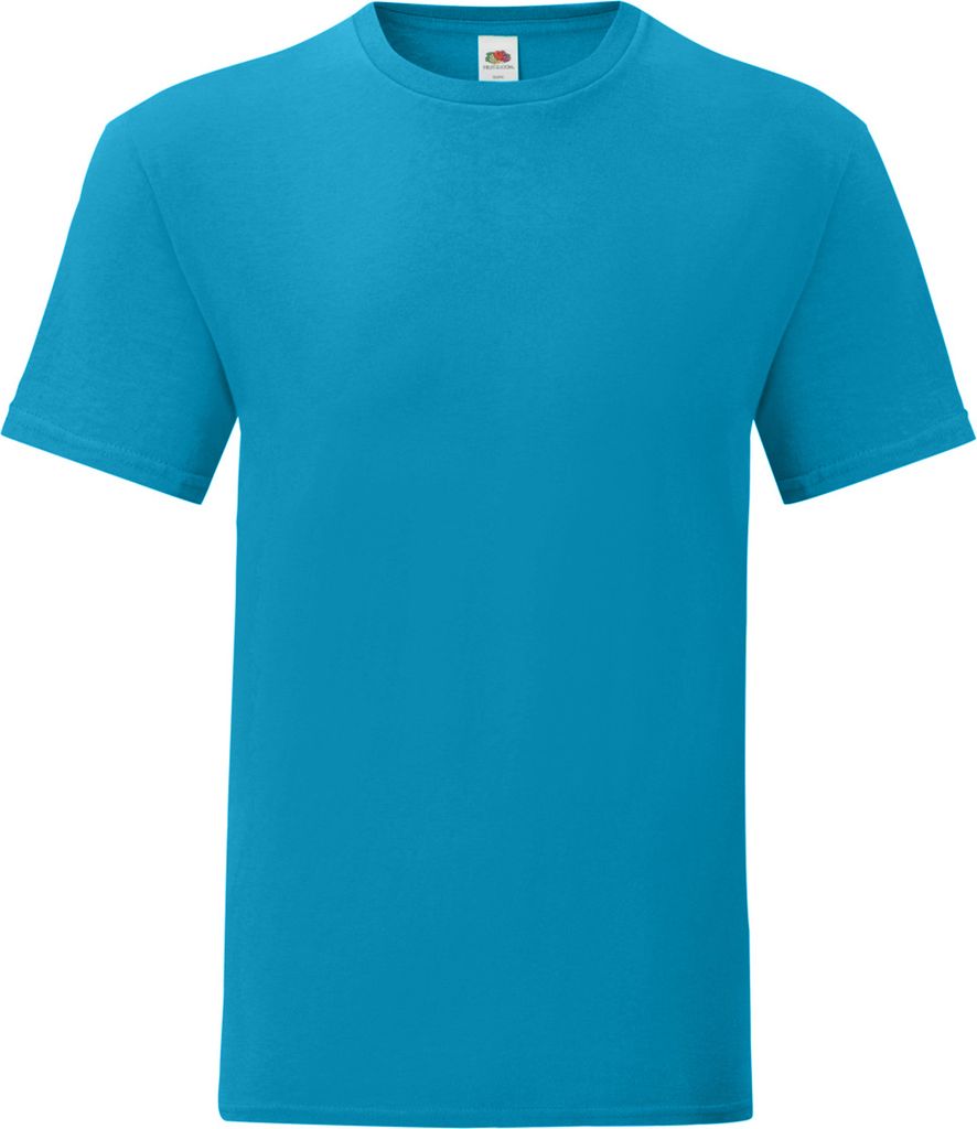 Fruit Of The Loom Herren T-Shirt Iconic PC3389 (S) (Azurblau)