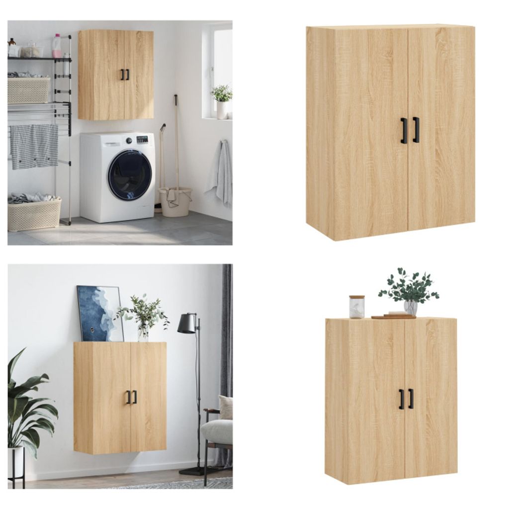 vidaXL Wandschrank Sonoma Eiche 69,5x34x90 cm - Wandschrank - Wandschränke - Schrank - Lagerschrank