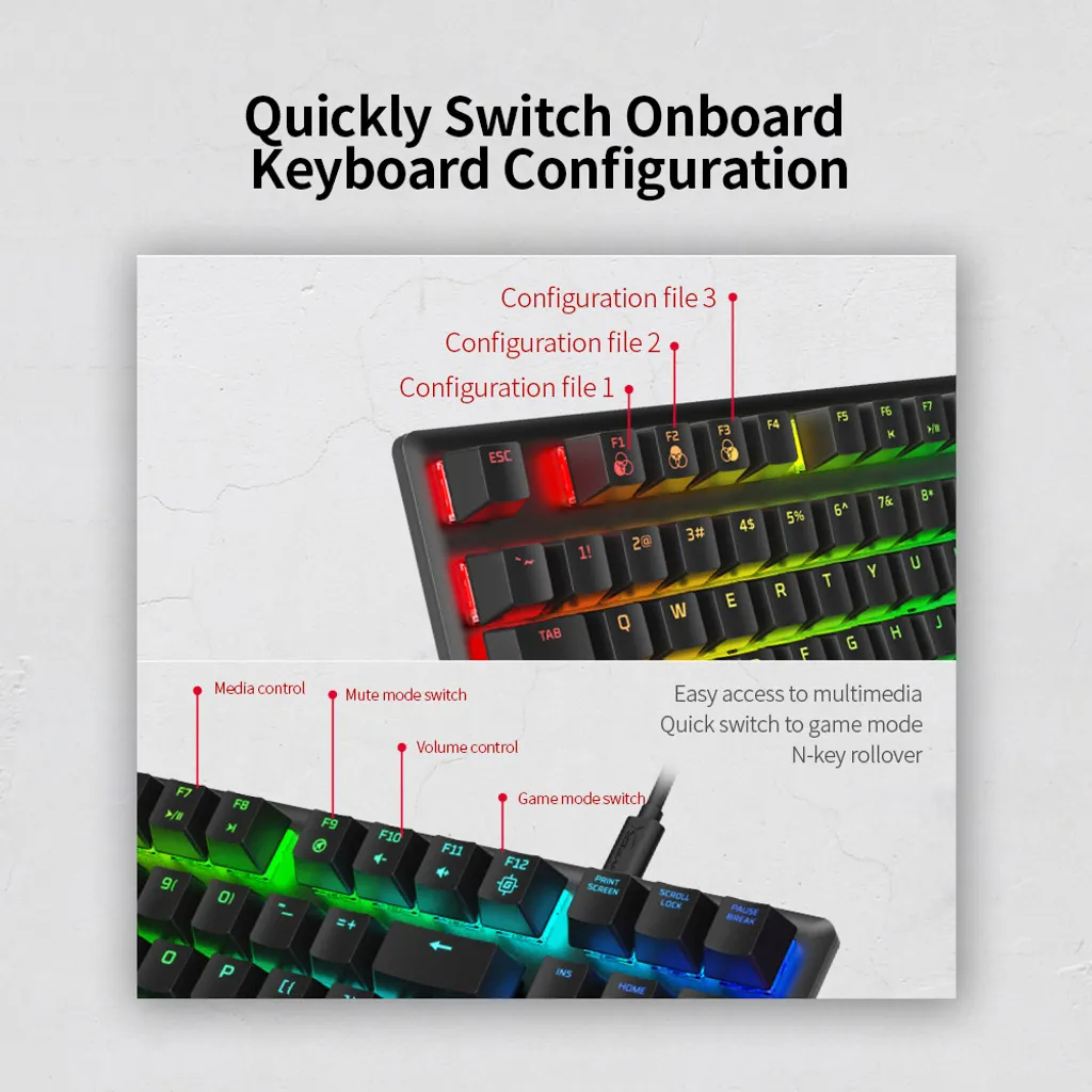 Clavier Gaming Compétition HyperX Alloy Origins Core TKL RGB Rapide - 11