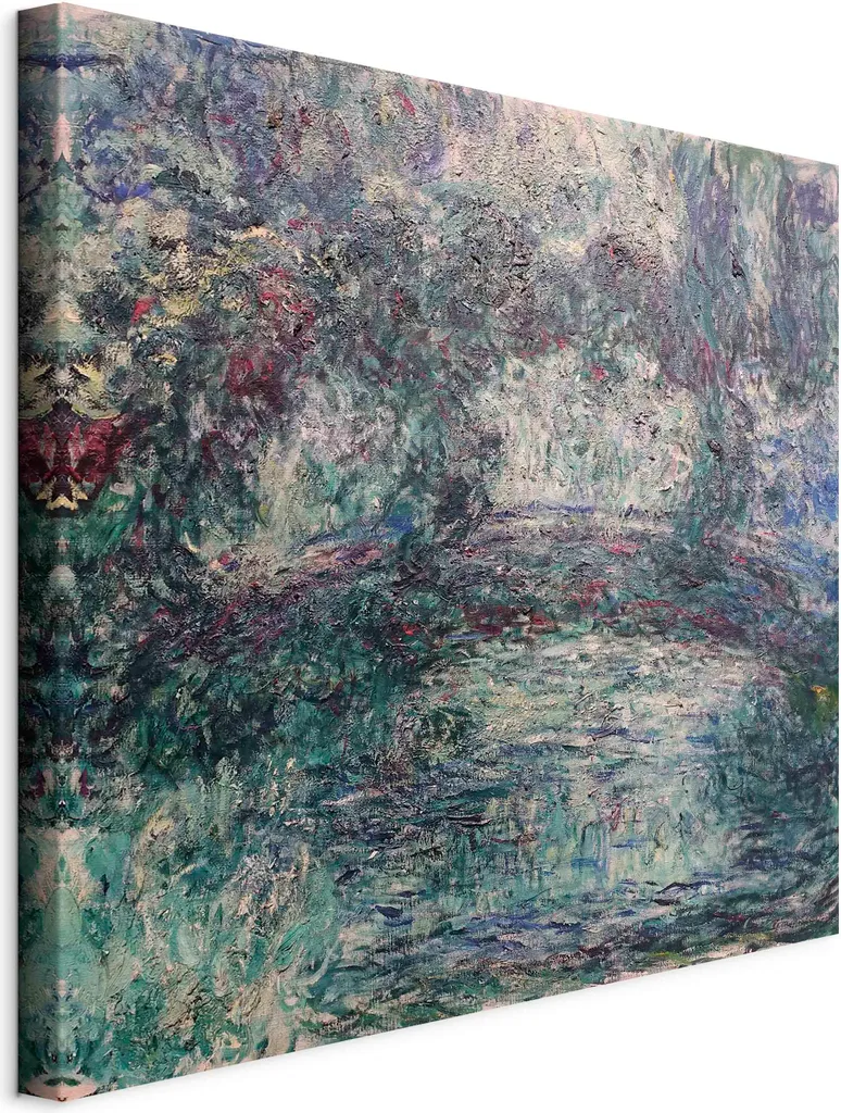 Quadro su Tela 80x80 Claude Monet Il Ponte Giapponese - Pronta Consegna