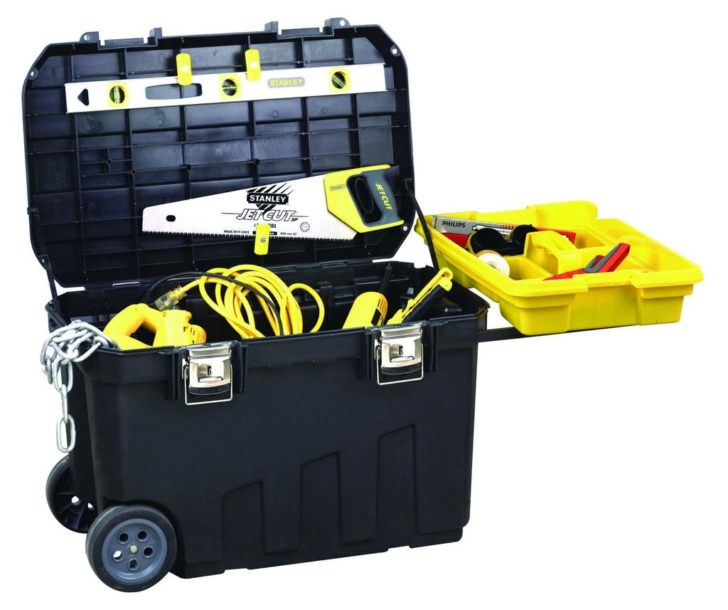 Stanley MOBILE Job Chest, Brašňa na kolieskach, Kov, Plast, Obrázok produktu 