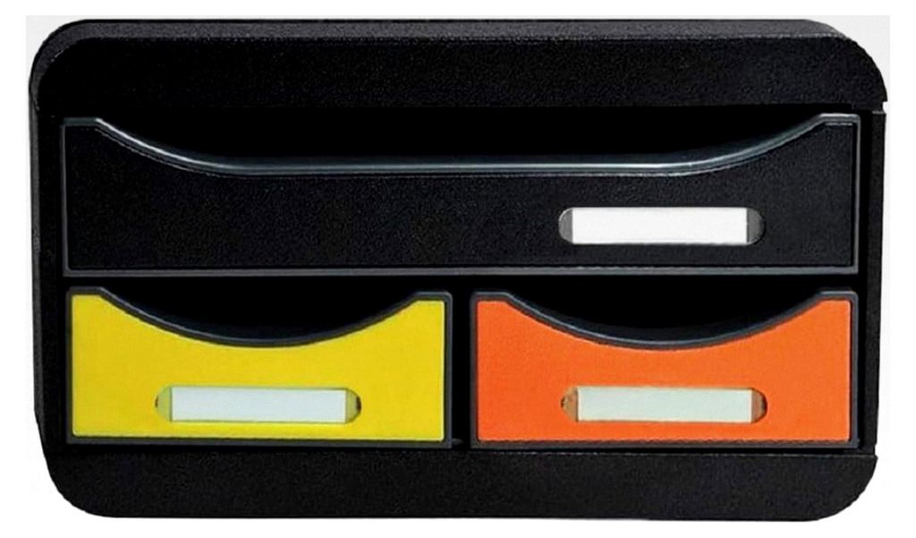 Ablagebox Iderama mit 1 Schublade für DIN A4+ und 2 schmalen Schubladen