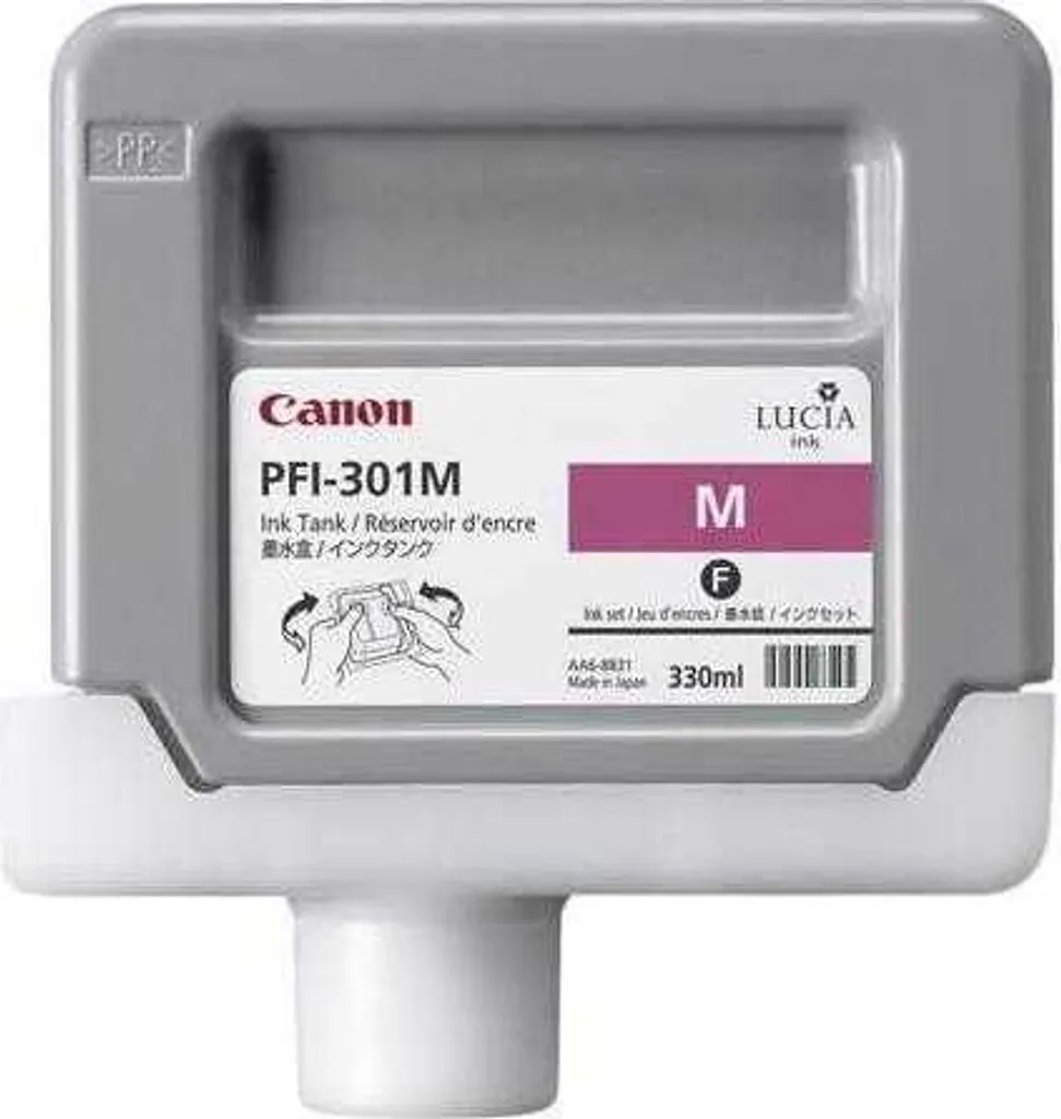 Canon PFI-301M Cartouche d'encre Magenta 330 ml pour iPF8000 iPF9000