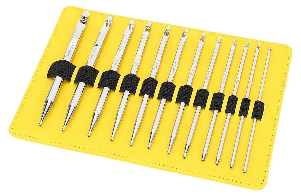 Kit Aiguilles Circulaires Interchangeables - 12 Tailles de 3mm à 10mm - 9