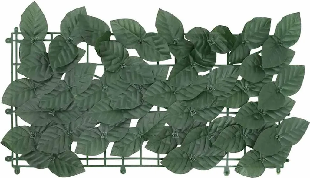 vidaXL Schermo Privacy Balconi Foglie Verde Scuro 600x150 cm - Acquista Online