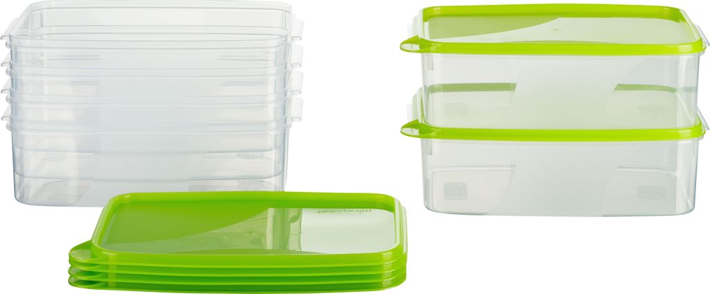 MiraHome Vorratsdosen Sets verschiedene Größen rechteckig grün – Vorratsdosen mit Deckel Luftdicht – Gefrierdosen für Mealprep – Austrian...