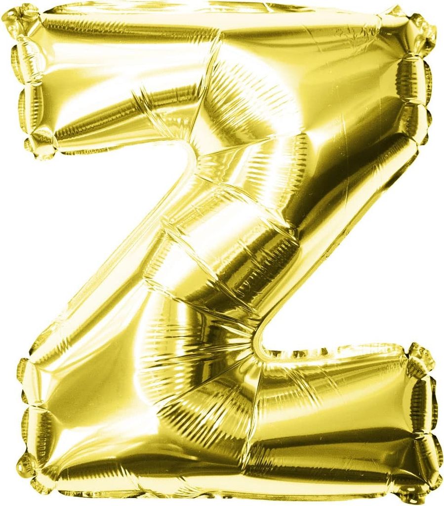 Oblique Unique Folien Luftballon Buchstabe Z Geburtstag goldene Hochzeit Party Deko Ballon - gold